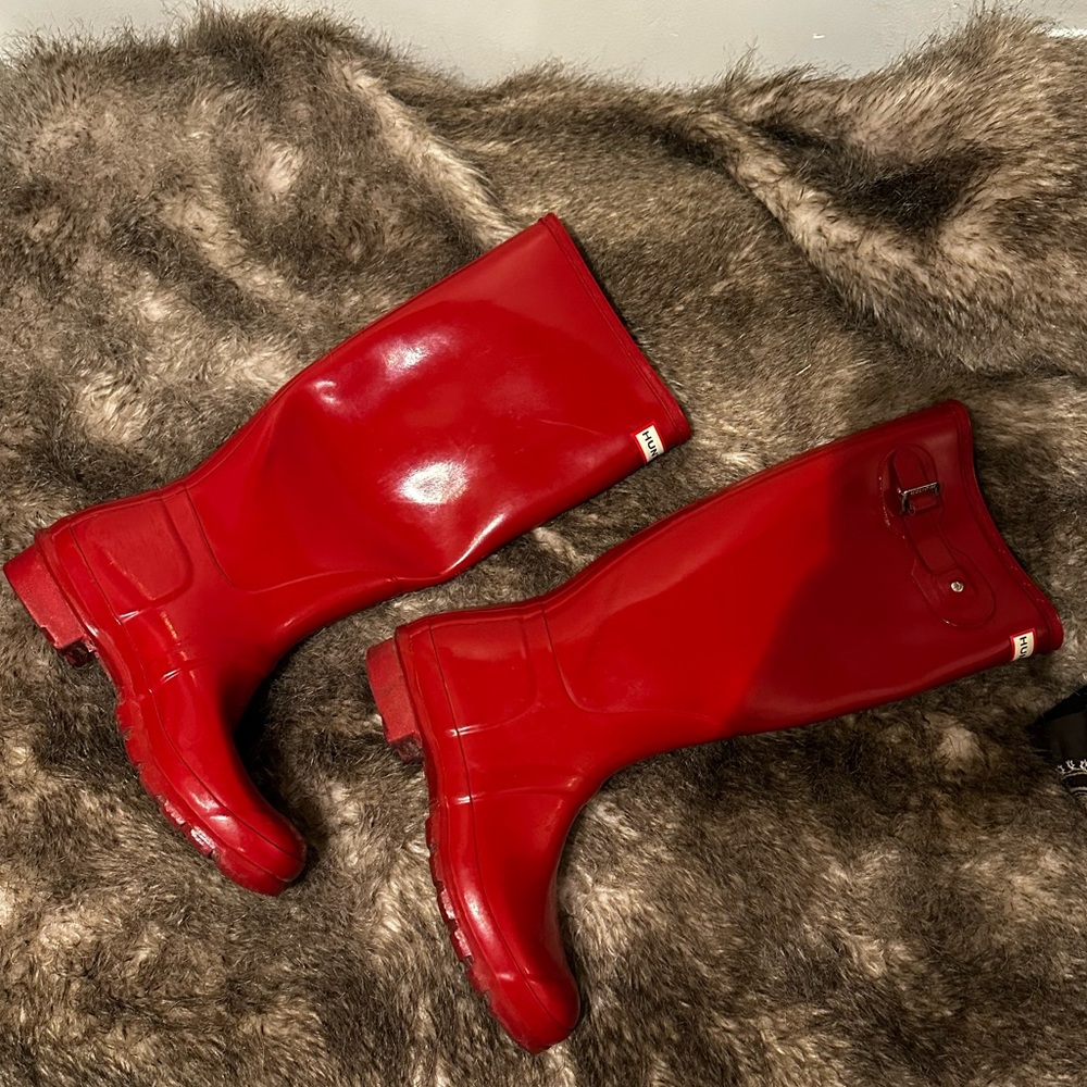 Red Hunter Boots